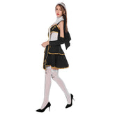Women Halloween Sexy Flirty Nun Cosplay Costume Fancy Stage Performance Outfit - INSWEAR